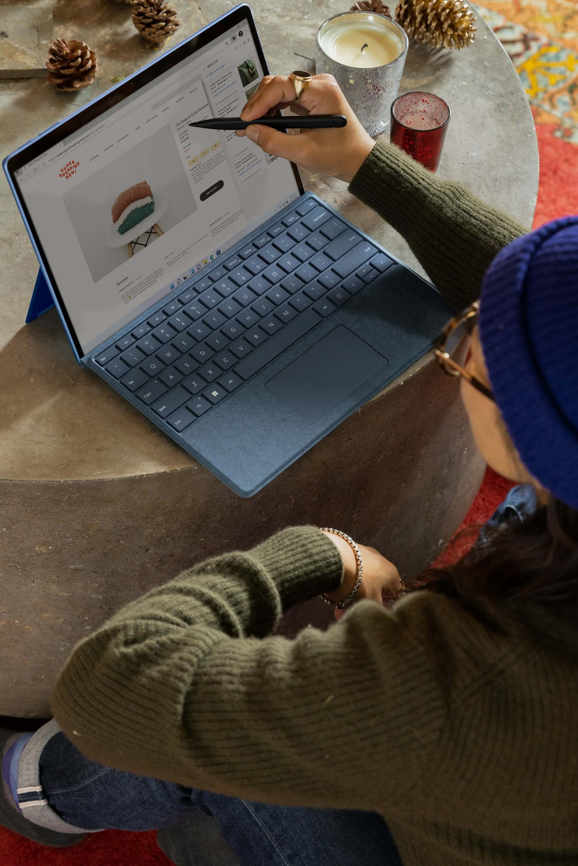 Group of people working on a laptop